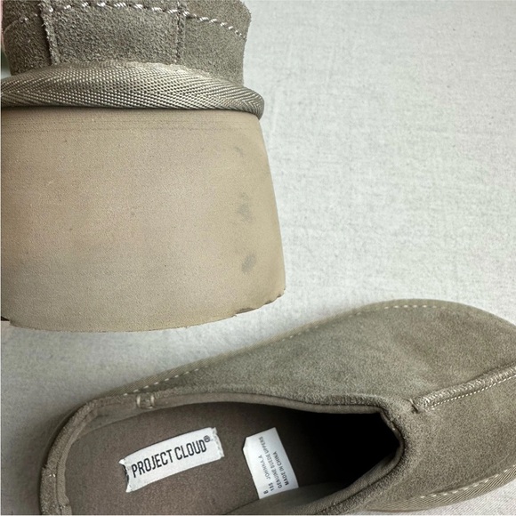 Project Cloud Johnna Platform Clogs Genuine Suede Uppers Gray Grey Size 8 - Picture 7 of 12